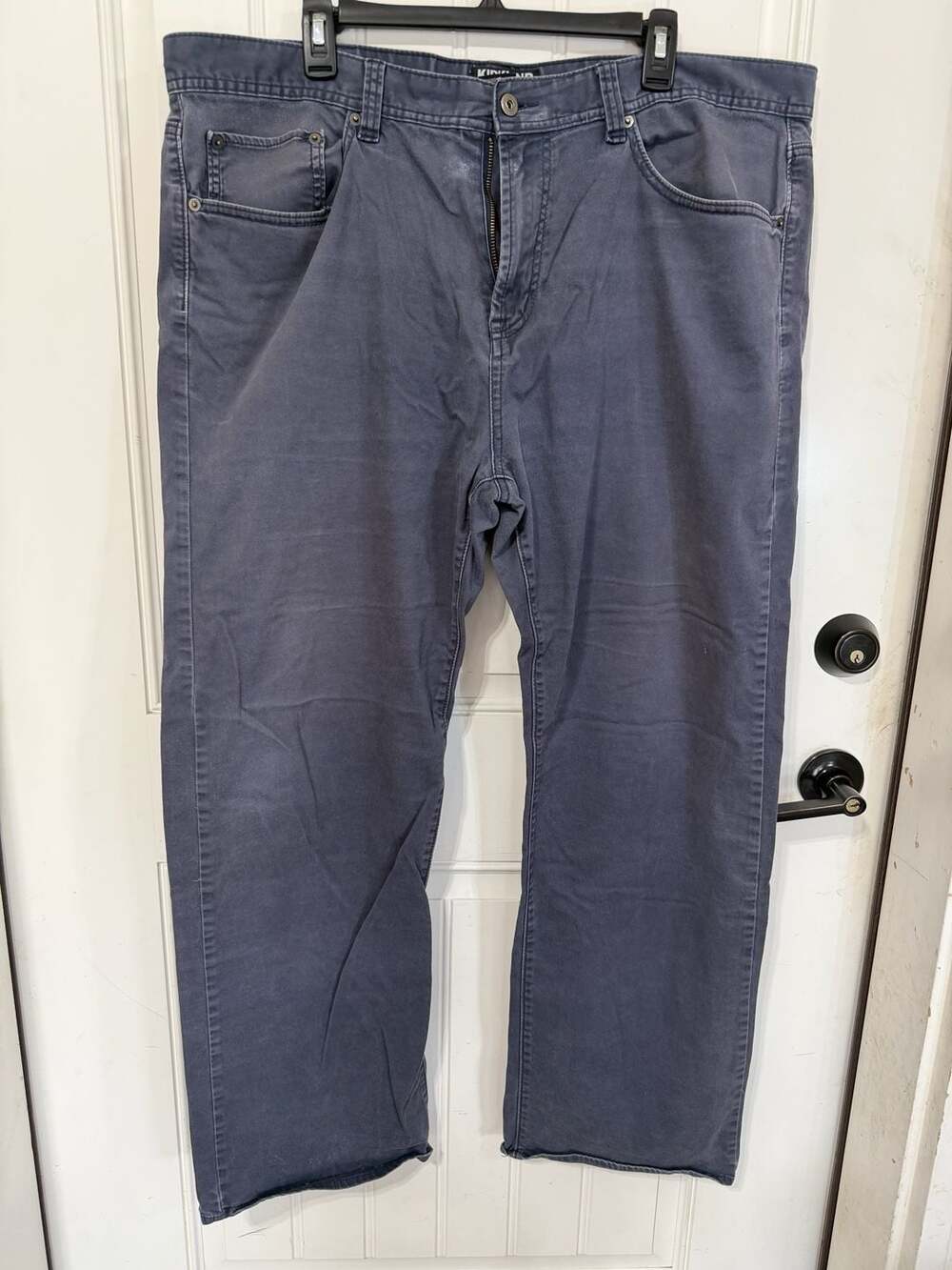 Kirkland Signature Men's 5-Pocket Cotton Twill Pants Slate Blue